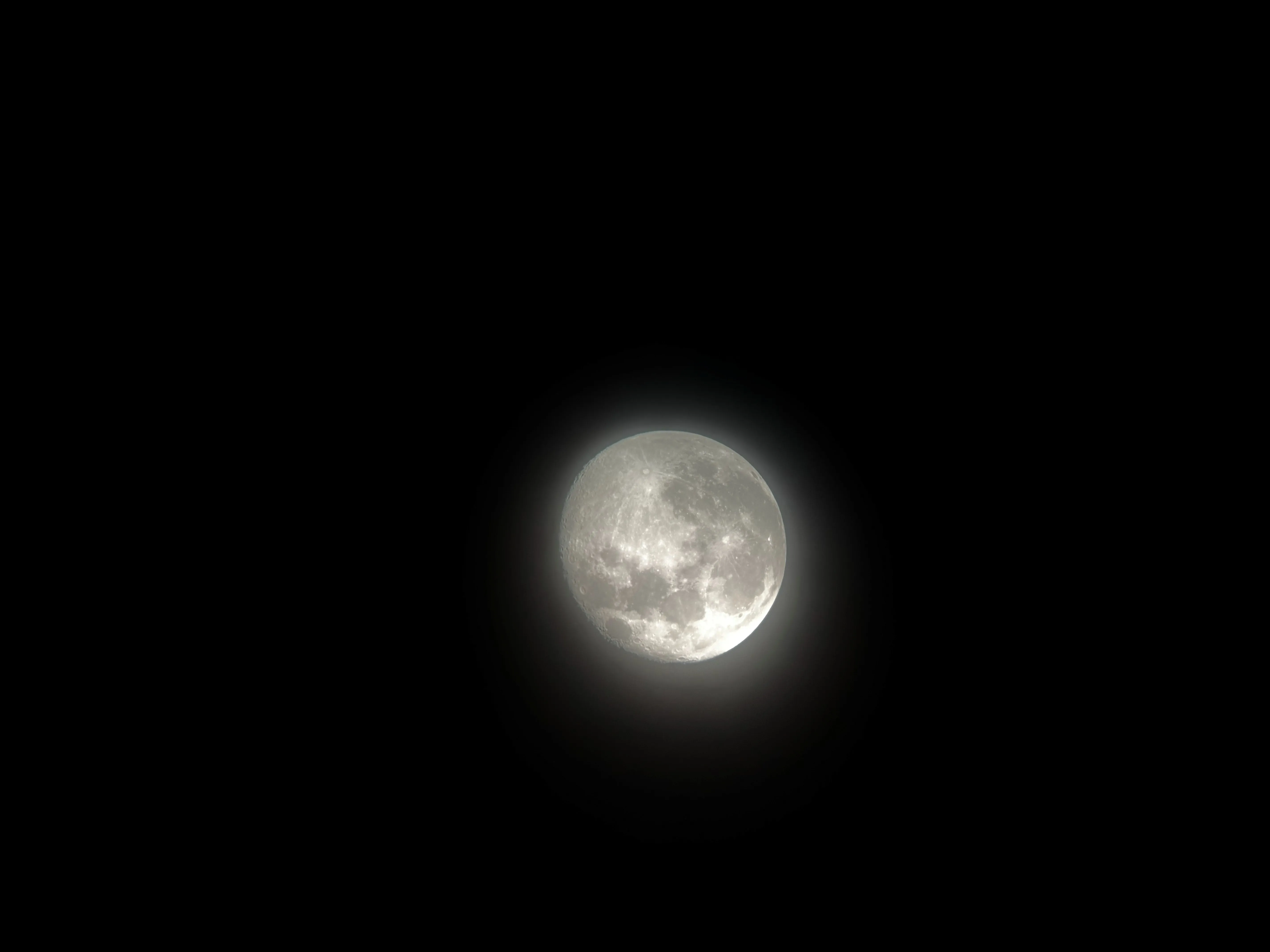 A detailed photograph of the waning gibbous Moon with craters resolved, captured on the tracking mount.
